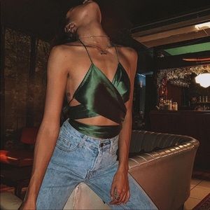 Hands Off Me Khaki Top